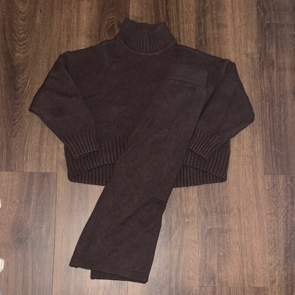 Gap Brown Turtleneck cozy Sweater set